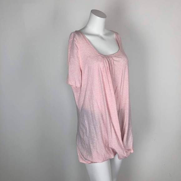 Lululemon Twist Tee Heathered Barely Pink Top - Picture 6 of 7